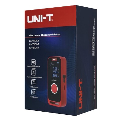 UNI-T μίνι laser μετρητής απόστασης LM60Mi, επαναφορτιζόμενος, m/ft/in, 60m UNI-T μίνι laser μετρητής απόστασης LM60Mi, επαναφορτιζόμενος, m/ft/in, 60m