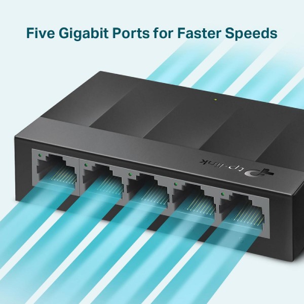 TP-LINK desktop switch LiteWave LS1005G, 5-port 10/100/1000Mbps, Ver 3.0 TP-LINK desktop switch LiteWave LS1005G, 5-port 10/100/1000Mbps, Ver 3.0