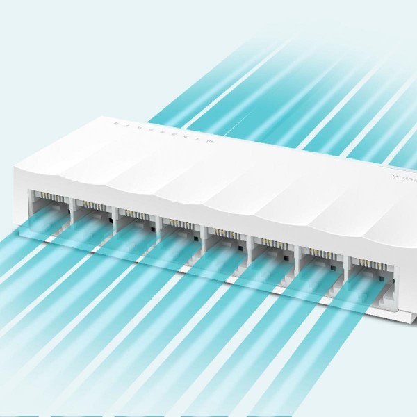 TP-LINK desktop switch LiteWave LS1008, 8-port 10/100Mbps, Ver 1.0 TP-LINK desktop switch LiteWave LS1008, 8-port 10/100Mbps, Ver 1.0