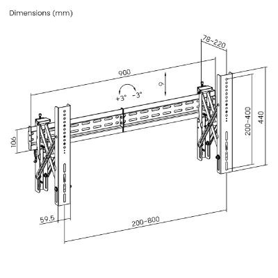 BRATECK επιτοίχια βάση LVW02E-48T για τηλεόραση 37-70", Pop-Out, 70kg BRATECK επιτοίχια βάση LVW02E-48T για τηλεόραση 37-70", Pop-Out, 70kg