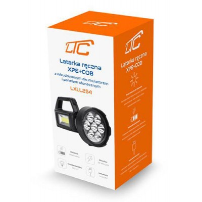 LTC ηλιακός φακός εργασίας LXLL254, 3W LED, 500lm, 1200mAh, IP65 LTC ηλιακός φακός εργασίας LXLL254, 3W LED, 500lm, 1200mAh, IP65