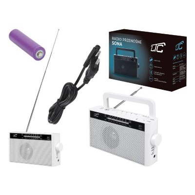 LTC φορητό ραδιόφωνο & ηχείο LXLTC2028B, BT/USB/TF/AUX, λευκό LTC φορητό ραδιόφωνο & ηχείο LXLTC2028B, BT/USB/TF/AUX, λευκό