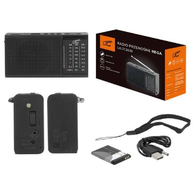LTC φορητό ραδιόφωνο & ηχείο LXLTC2030 με φακό, USB/TF/AUX, μαύρο LTC φορητό ραδιόφωνο & ηχείο LXLTC2030 με φακό, USB/TF/AUX, μαύρο