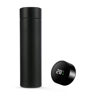 Θερμός LXM264 με οθόνη ένδειξης θερμοκρασίας, ανοξείδωτος, 500ml, μαύρος Θερμός LXM264 με οθόνη ένδειξης θερμοκρασίας, ανοξείδωτος, 500ml, μαύρος