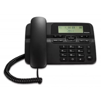 PHILIPS ενσύρματο τηλέφωνο M20B-00, λειτουργία ανοιχτής ακρόασης, μαύρο PHILIPS ενσύρματο τηλέφωνο M20B-00, λειτουργία ανοιχτής ακρόασης, μαύρο