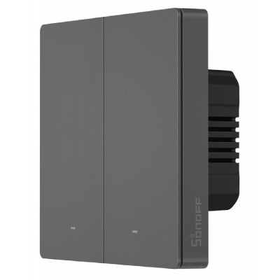 SONOFF smart διακόπτης M5-2C-86, διπλός, WiFi, γκρι SONOFF smart διακόπτης M5-2C-86, διπλός, WiFi, γκρι