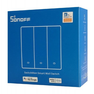 SONOFF smart διακόπτης M5-3C-86, τριπλός, WiFi, γκρι SONOFF smart διακόπτης M5-3C-86, τριπλός, WiFi, γκρι