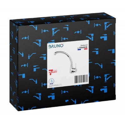 BRUNO αναμεικτική μπαταρία κουζίνας M54015-H531C-C508, ασημί BRUNO αναμεικτική μπαταρία κουζίνας M54015-H531C-C508, ασημί