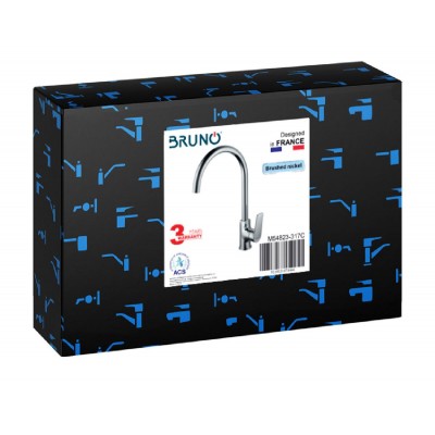 BRUNO μπαταρία πάγκου κουζίνας M54823-317C, αναμεικτική, ασημί BRUNO μπαταρία πάγκου κουζίνας M54823-317C, αναμεικτική, ασημί