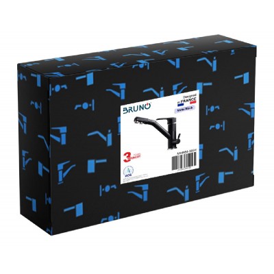 BRUNO μπαταρία πάγκου κουζίνας M54954-355H, τρίοδη, αναμεικτική, μαύρη BRUNO μπαταρία πάγκου κουζίνας M54954-355H, τρίοδη, αναμεικτική, μαύρη