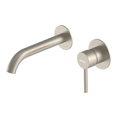 BRUNO μπαταρία νιπτήρα μπάνιου M61615-207, εντοιχισμού, αναμεικτική, ασημί BRUNO μπαταρία νιπτήρα μπάνιου M61615-207, εντοιχισμού, αναμεικτική, ασημί