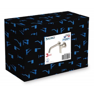 BRUNO μπαταρία νιπτήρα μπάνιου M61615-273, εντοιχισμού, αναμεικτική, ασημί BRUNO μπαταρία νιπτήρα μπάνιου M61615-273, εντοιχισμού, αναμεικτική, ασημί