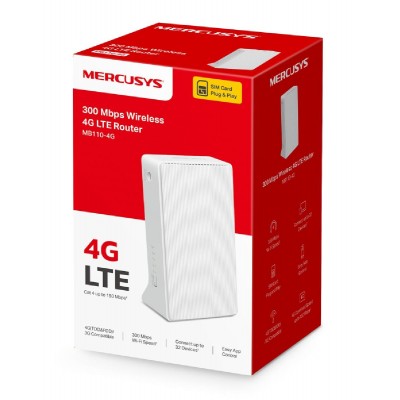 MERCUSYS router MB110-4G, 4G LTE, WiFi 300 Mbps, Ver. 2.0 MERCUSYS router MB110-4G, 4G LTE, WiFi 300 Mbps, Ver. 2.0