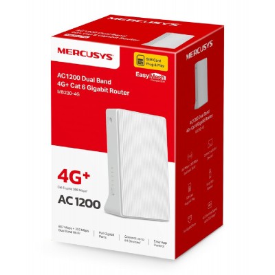 MERCUSYS router MB230-4G, 4G+ Cat6, 1200Mbps AC1200, Ver 1.0 MERCUSYS router MB230-4G, 4G+ Cat6, 1200Mbps AC1200, Ver 1.0