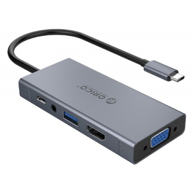ORICO docking station MC-U501P, USB Type-C, 5-ports, γκρι ORICO docking station MC-U501P, USB Type-C, 5-ports, γκρι
