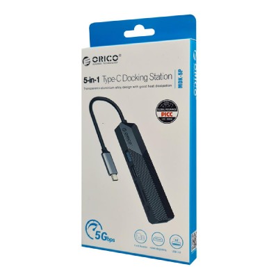 ORICO docking station MDK-5P, HDMI/2x USB/SD & TF, 4K, μαύρο ORICO docking station MDK-5P, HDMI/2x USB/SD & TF, 4K, μαύρο