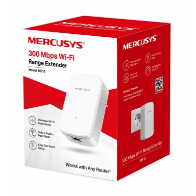 MERCUSYS Wi-Fi range extender ME10, 300Mbps, Ver. 1.0 MERCUSYS Wi-Fi range extender ME10, 300Mbps, Ver. 1.0