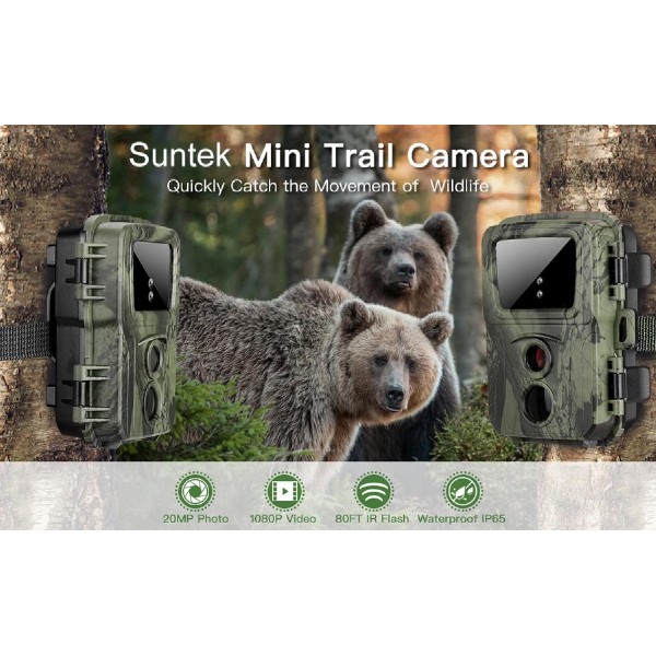 SUNTEK κάμερα κυνηγού MINI600, PIR, 20MP/1080p, SD, IP65 SUNTEK κάμερα κυνηγού MINI600, PIR, 20MP/1080p, SD, IP65