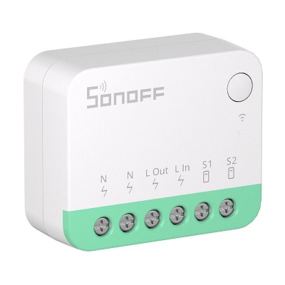 SONOFF smart διακόπτης MINIR4M, 2 κανάλια, Wi-Fi, 10A, λευκός SONOFF smart διακόπτης MINIR4M, 2 κανάλια, Wi-Fi, 10A, λευκός