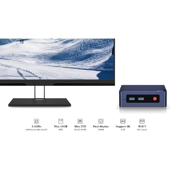 BEELINK mini PC MINI S12, Intel CPU N95, 8GB, 256GB SSD, Windows 11 Pro BEELINK mini PC MINI S12, Intel CPU N95, 8GB, 256GB SSD, Windows 11 Pro