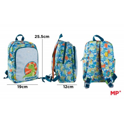 MP παιδική τσάντα πλάτης Dinosaur MO111-04, 5.5L, πολύχρωμη MP παιδική τσάντα πλάτης Dinosaur MO111-04, 5.5L, πολύχρωμη