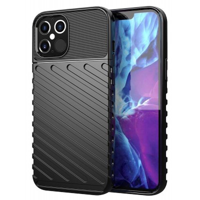POWERTECH Θήκη Thunder MOB-1636 για iPhone 12 Pro Max, μαύρη POWERTECH Θήκη Thunder MOB-1636 για iPhone 12 Pro Max, μαύρη
