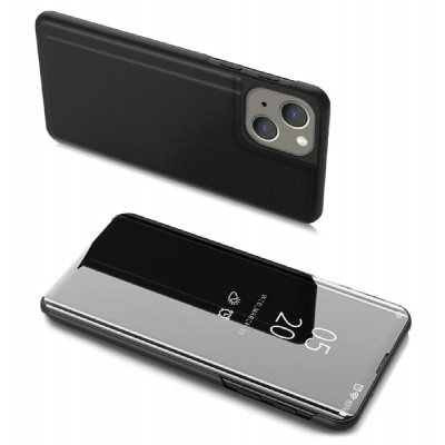 POWERTECH θήκη Clear View MOB-1666 για iPhone 13 mini, μαύρη POWERTECH θήκη Clear View MOB-1666 για iPhone 13 mini, μαύρη