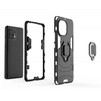 POWERTECH Θήκη Ring Armor MOB-1712 για Xiaomi Mi 11, μπλε POWERTECH Θήκη Ring Armor MOB-1712 για Xiaomi Mi 11, μπλε