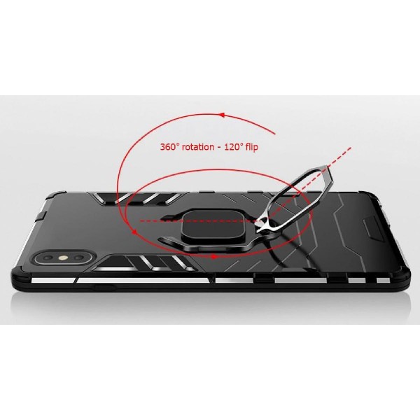 POWERTECH Θήκη Ring Armor MOB-1748 για iPhone 14 Pro, μαύρη POWERTECH Θήκη Ring Armor MOB-1748 για iPhone 14 Pro, μαύρη
