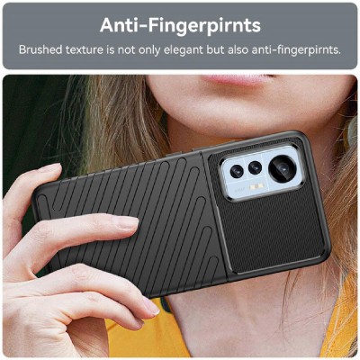 POWERTECH Θήκη Thunder MOB-1757 για Xiaomi 12/12X, μαύρη POWERTECH Θήκη Thunder MOB-1757 για Xiaomi 12/12X, μαύρη