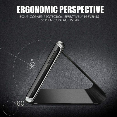 POWERTECH θήκη Clear view MOB-1862 για Samsung Galaxy A24, μπλε POWERTECH θήκη Clear view MOB-1862 για Samsung Galaxy A24, μπλε