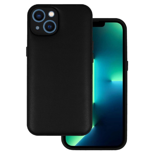 POWERTECH θήκη Leather 3D MOB-1869 για iPhone 14, μαύρη POWERTECH θήκη Leather 3D MOB-1869 για iPhone 14, μαύρη