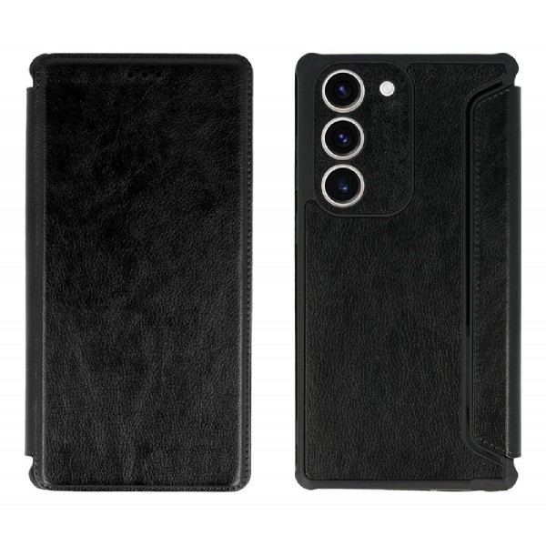 POWERTECH θήκη Razor Leather MOB-1913 για Samsung Galaxy S23 Plus, μαύρη POWERTECH θήκη Razor Leather MOB-1913 για Samsung Galaxy S23 Plus, μαύρη