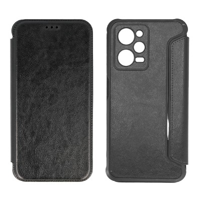 POWERTECH θήκη Razor Leather MOB-1914, Xiaomi Note 12 Pro/X5 Pro, μαύρη POWERTECH θήκη Razor Leather MOB-1914, Xiaomi Note 12 Pro/X5 Pro, μαύρη