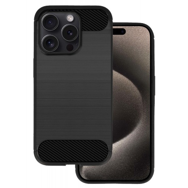 POWERTECH θήκη Carbon MOB-1930 για iPhone 15 Pro Max, μαύρη POWERTECH θήκη Carbon MOB-1930 για iPhone 15 Pro Max, μαύρη