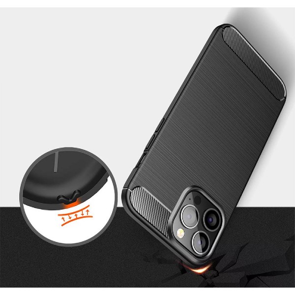 POWERTECH θήκη Carbon MOB-1930 για iPhone 15 Pro Max, μαύρη POWERTECH θήκη Carbon MOB-1930 για iPhone 15 Pro Max, μαύρη