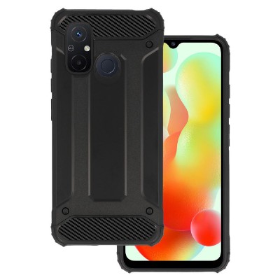 POWERTECH θήκη Armor Carbon MOB-1966 για Xiaomi Redmi 12C/11A, μαύρη POWERTECH θήκη Armor Carbon MOB-1966 για Xiaomi Redmi 12C/11A, μαύρη