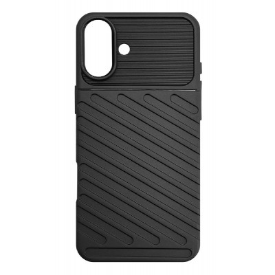 POWERTECH θήκη Thunder MOB-1995 για iPhone 16, μαύρη POWERTECH θήκη Thunder MOB-1995 για iPhone 16, μαύρη