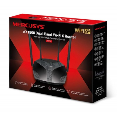 MERCUSYS WiFi 6 router MR70X, AX1800, Dual Band, Ver. 1.0 MERCUSYS WiFi 6 router MR70X, AX1800, Dual Band, Ver. 1.0