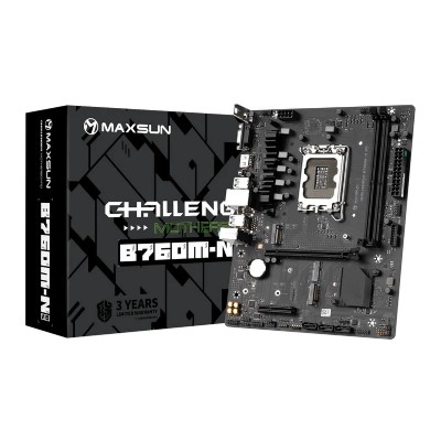 MAXSUN μητρική Challenger B760M-N D5, 2x DDR5, s1700, USB 3.2, 1G LAN, M-ATX MAXSUN μητρική Challenger B760M-N D5, 2x DDR5, s1700, USB 3.2, 1G LAN, M-ATX