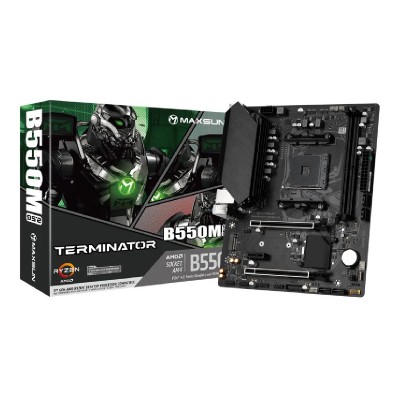 MAXSUN μητρική Terminator B550M 2.5G, 2x DDR4, AM4, USB 3.2, 2.5G LAN, M-ATX MAXSUN μητρική Terminator B550M 2.5G, 2x DDR4, AM4, USB 3.2, 2.5G LAN, M-ATX