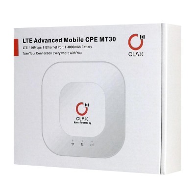 OLAX router MT30, 4G LTE, WiFi 150 Mbps, 4000mAh OLAX router MT30, 4G LTE, WiFi 150 Mbps, 4000mAh