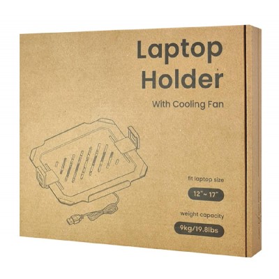BRATECK βάση & ψύξη laptop NBH-8GL για βάση VESA, RGB, έως 17", μαύρη BRATECK βάση & ψύξη laptop NBH-8GL για βάση VESA, RGB, έως 17", μαύρη