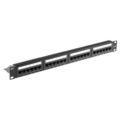 POWERTECH patch panel NETW-0027 για rack 19"/1U, 24 θυρών, CAT 6 UTP, μαύρο POWERTECH patch panel NETW-0027 για rack 19"/1U, 24 θυρών, CAT 6 UTP, μαύρο