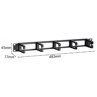 POWERTECH cable management NETW-0031 για rack 19"/1U, 5x γάντζοι, μαύρο POWERTECH cable management NETW-0031 για rack 19"/1U, 5x γάντζοι, μαύρο