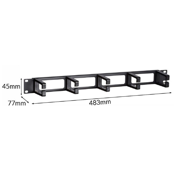 POWERTECH cable management NETW-0031 για rack 19"/1U, 5x γάντζοι, μαύρο POWERTECH cable management NETW-0031 για rack 19"/1U, 5x γάντζοι, μαύρο