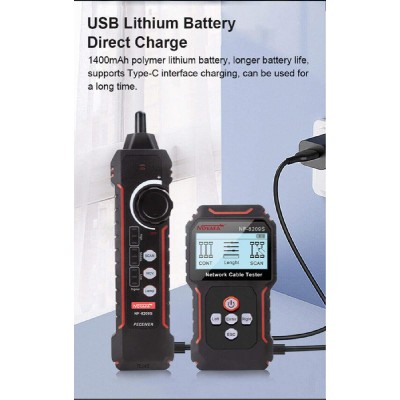 NOYAFA tester καλωδίων δικτύου NF-8209S για RJ45 PoE NOYAFA tester καλωδίων δικτύου NF-8209S για RJ45 PoE