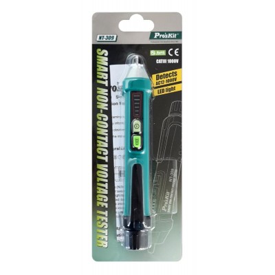 PROSKIT ανιχνευτής τάσης NT-309, 12V έως 1000V, ανέπαφος PROSKIT ανιχνευτής τάσης NT-309, 12V έως 1000V, ανέπαφος