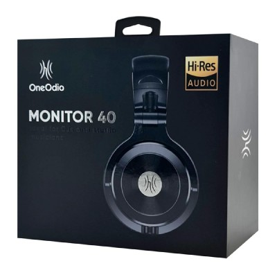 ONEΟDIO headset Monitor 40, 6.35mm & 3.5mm σύνδεση, Hi-Res, 50mm, μαύρο ONEΟDIO headset Monitor 40, 6.35mm & 3.5mm σύνδεση, Hi-Res, 50mm, μαύρο