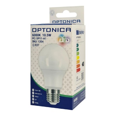 OPTONICA LED λάμπα A60 1354, 10.5W, 6000K, E27, 1055lm OPTONICA LED λάμπα A60 1354, 10.5W, 6000K, E27, 1055lm